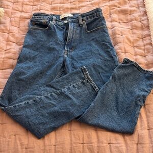 Abercrombie & Fitch ankle straight high rise jeans